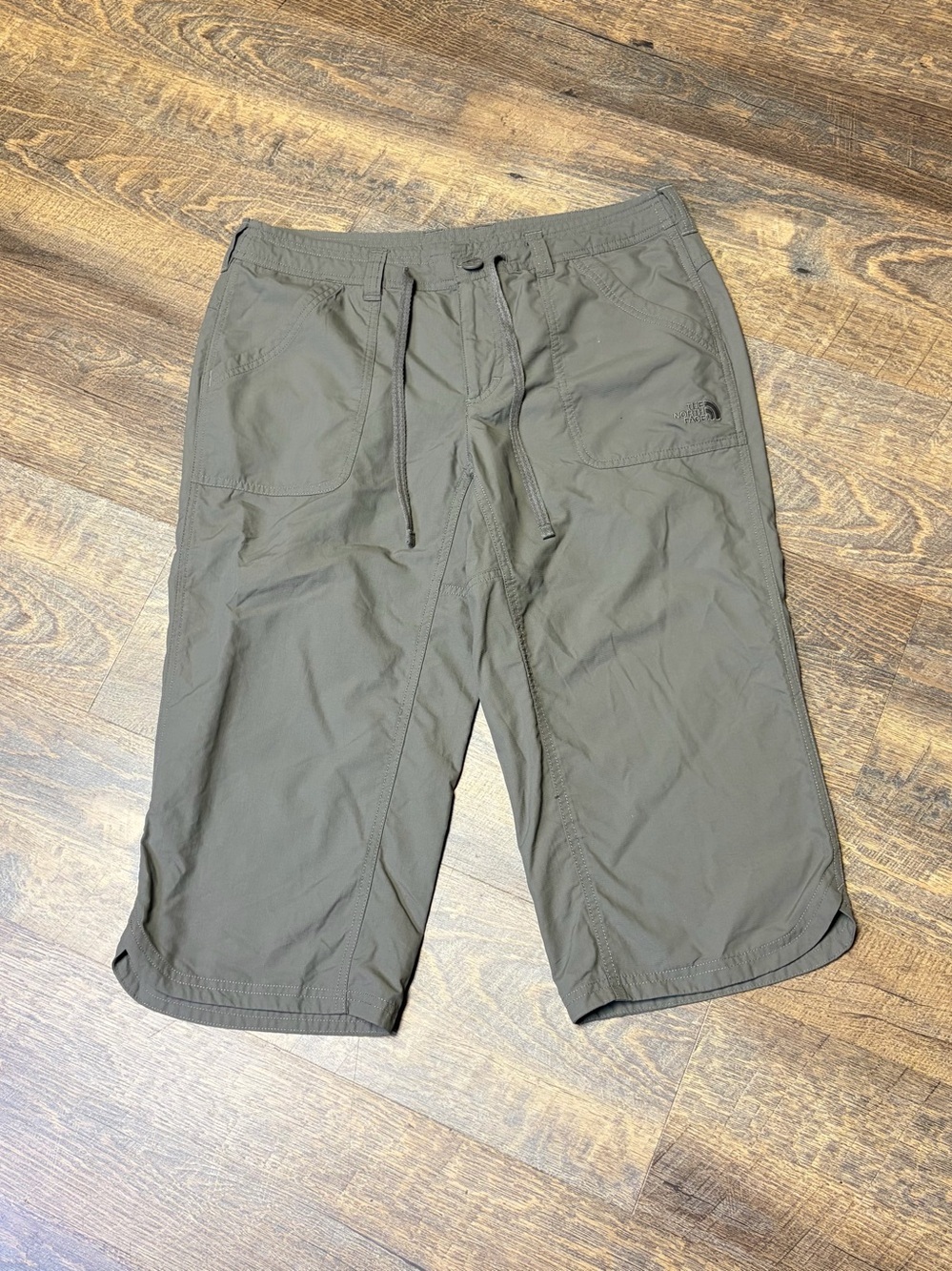 The North Face Horizon II Capri Pants Womens 10 Green Brown Hiking Camping